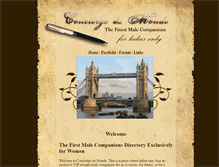 Tablet Screenshot of conciergedumonde.com